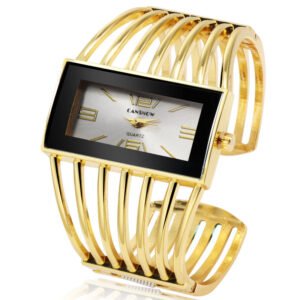CANSNOW Rose Gold Bangle Watch